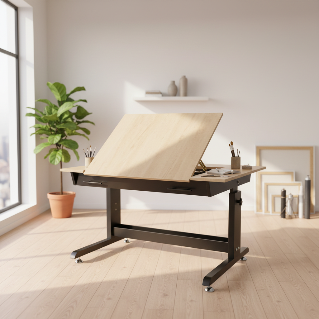 طاولة الرسم على خلفية احترافية