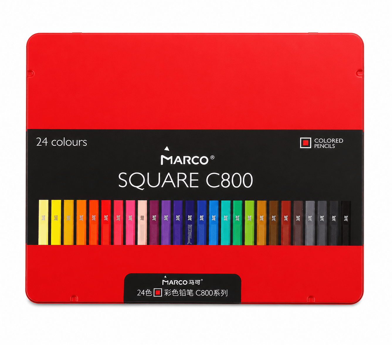 أقلام ماركو Square C800 الملونة 24 لون