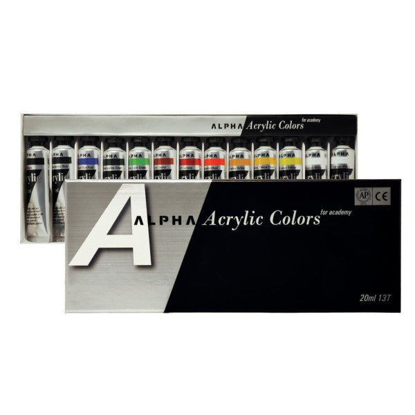 ALPHA Korean Professional Artist 13 Acrylic Color Set 20 ml - Isarttools