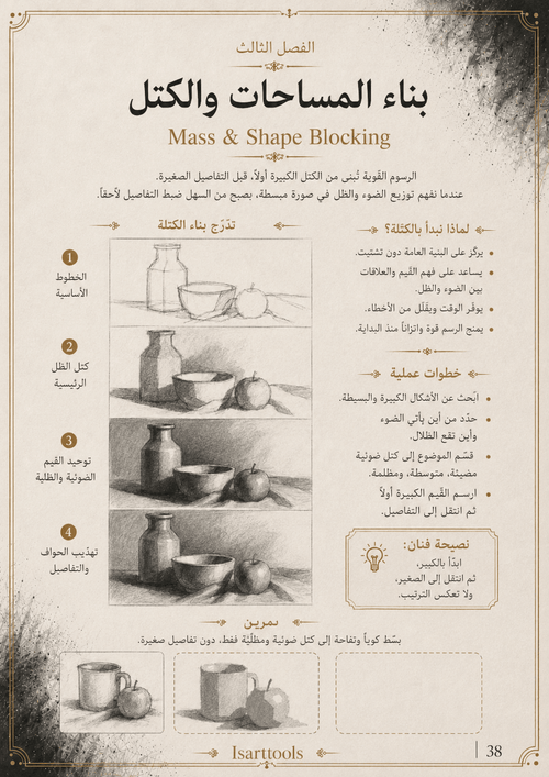 أسرار الرسم بالفحم – كتاب PDF - Isarttools