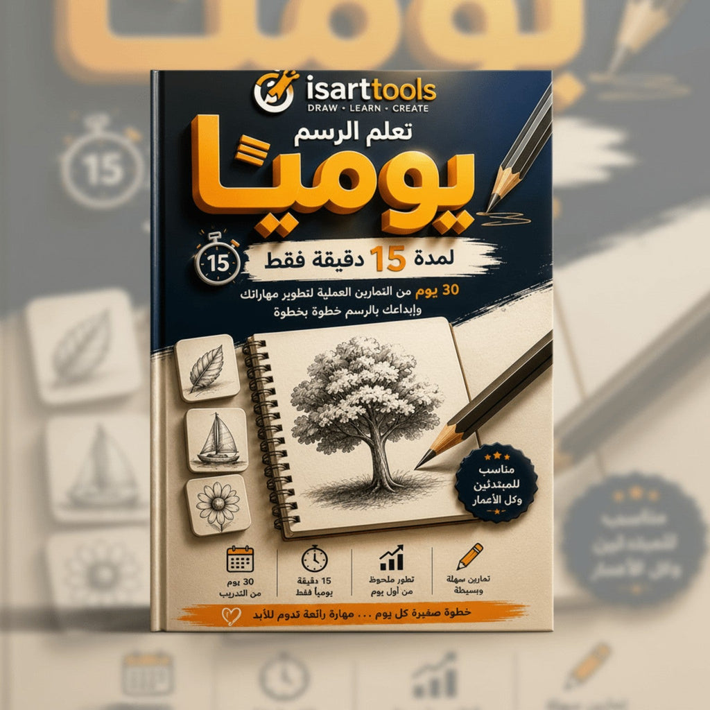 باقة تعليم الرسم الاحترافية | 5 كتب مطبوعة + PDF - Isarttools