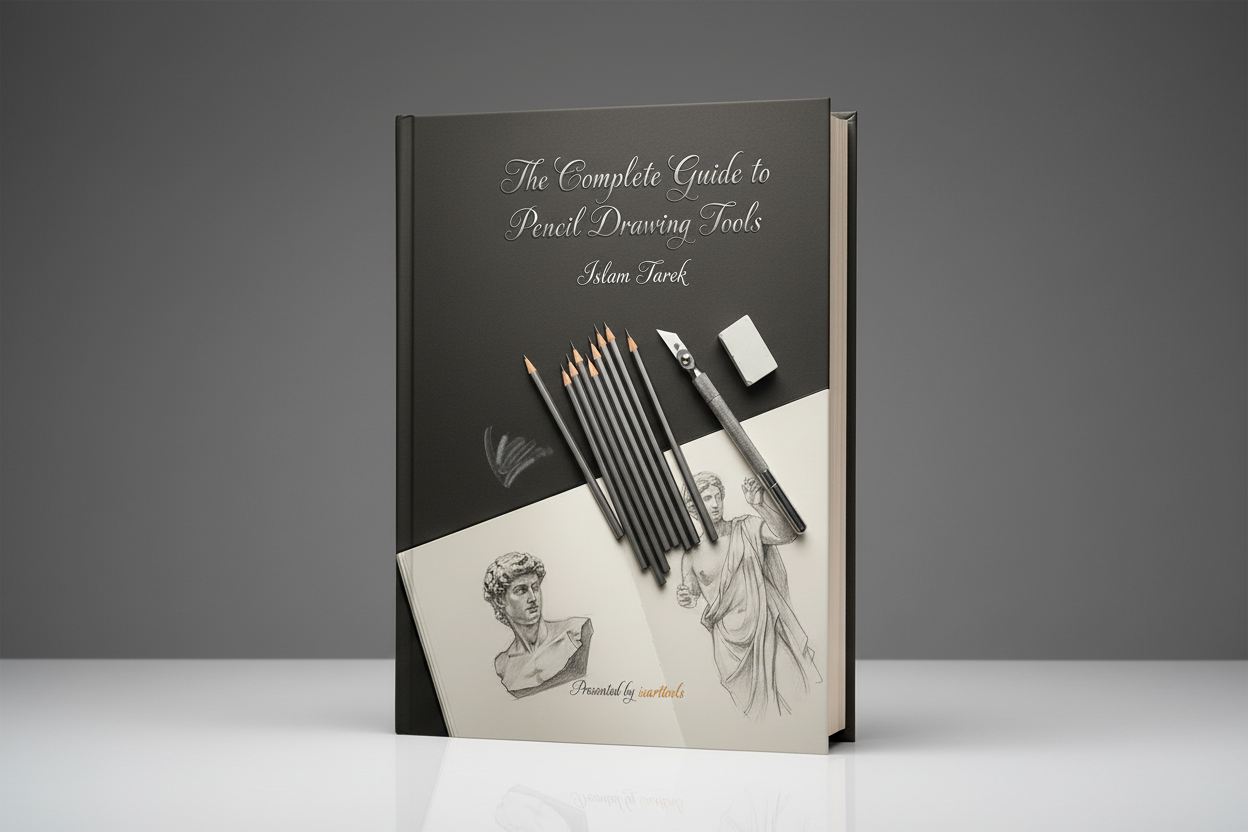 Book Mockup - The Complete Guide to Pencil Drawing Tools