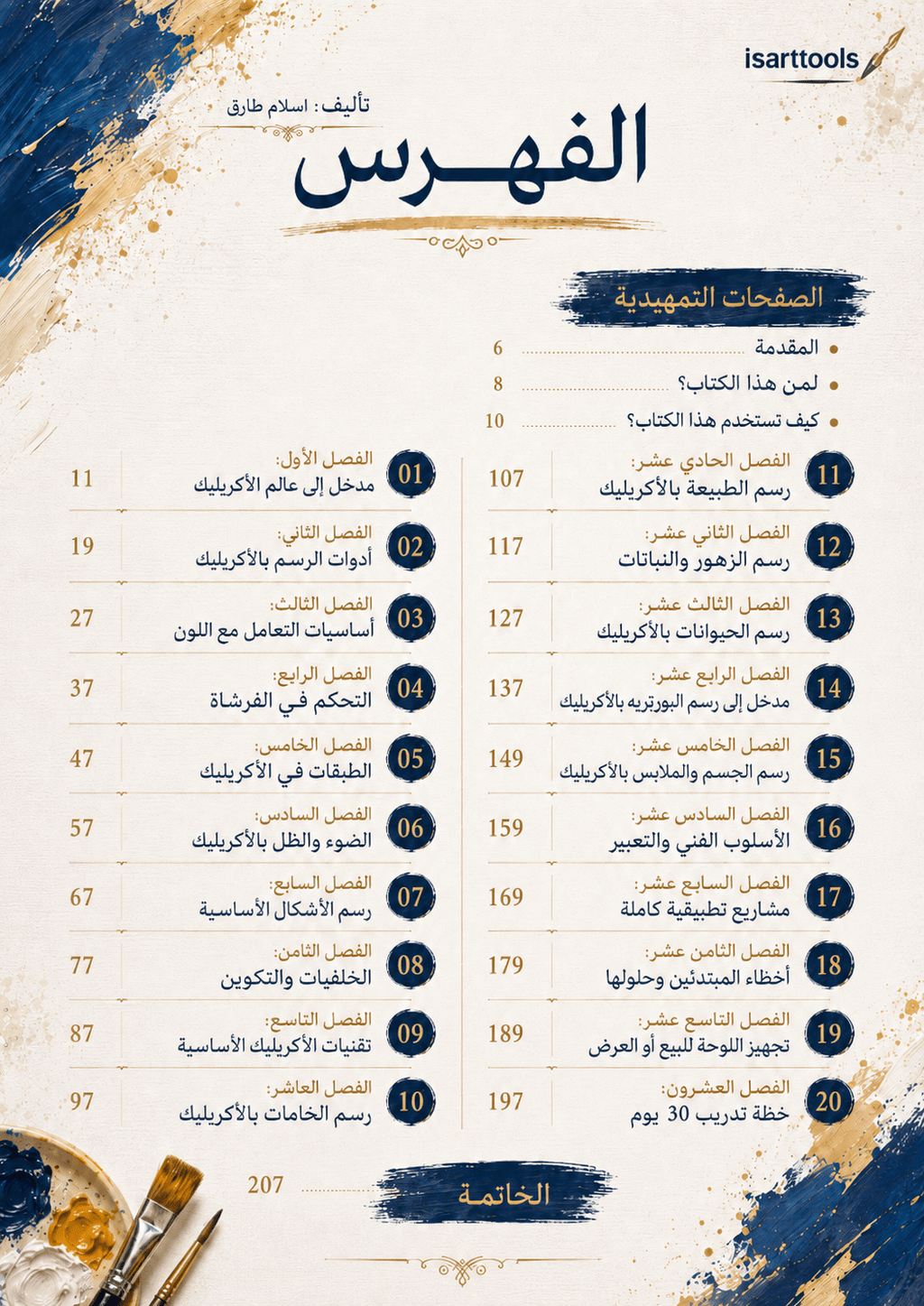 دليل احتراف الرسم بالأكريليك - Isarttools