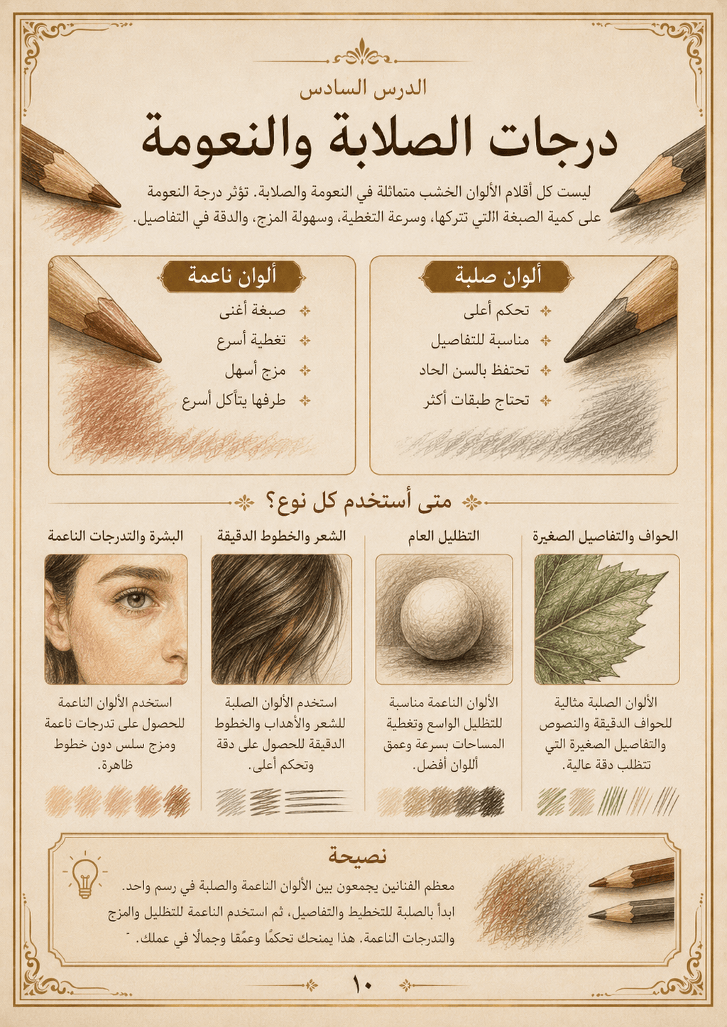 دليل احتراف الرسم بالألوان الخشب - Isarttools