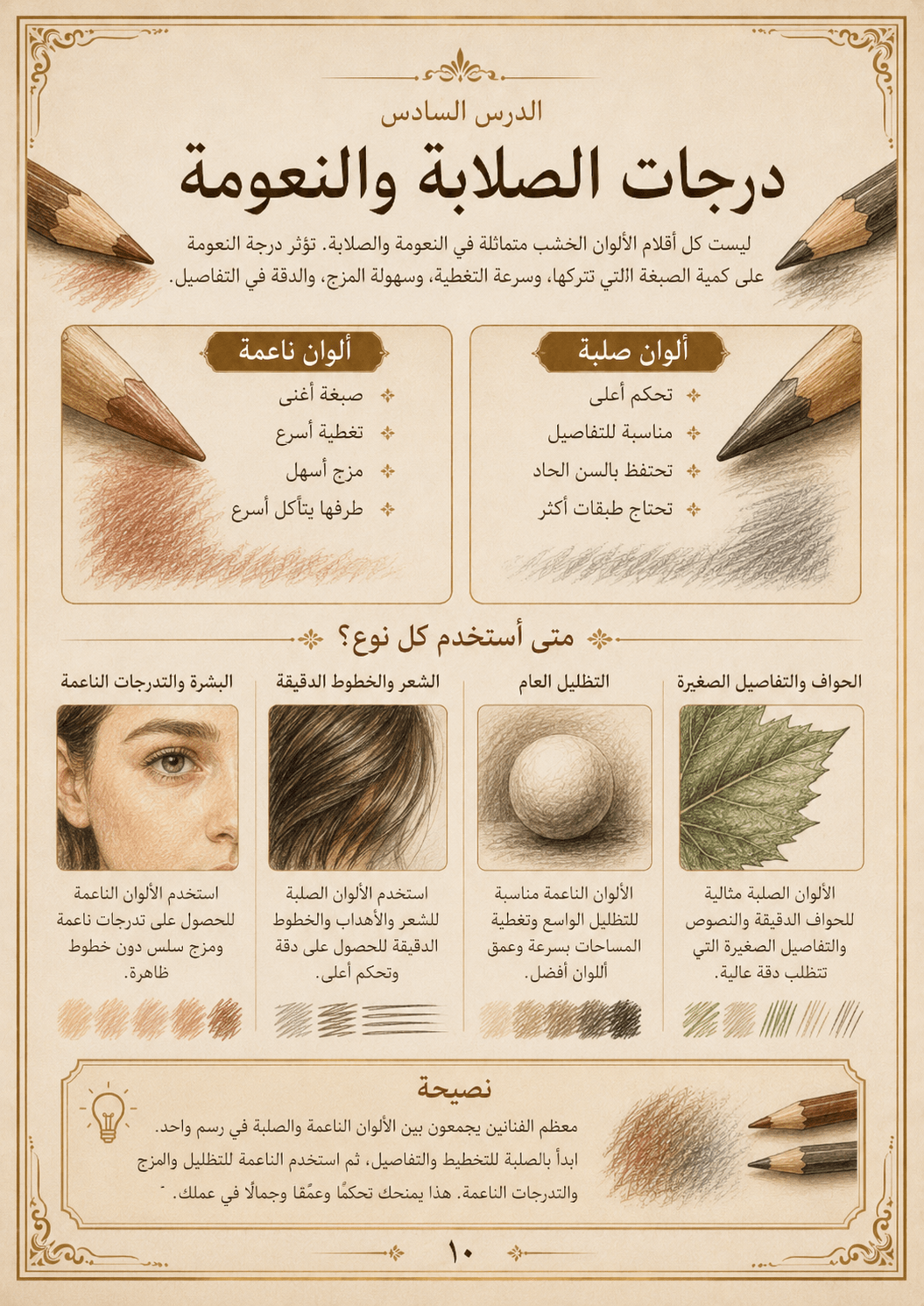 دليل احتراف الرسم بالألوان الخشب - Isarttools