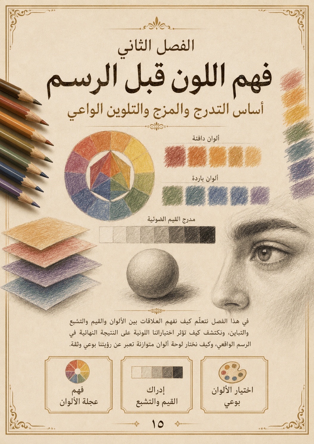 دليل احتراف الرسم بالألوان الخشب - Isarttools