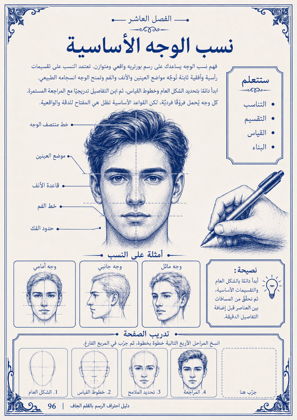 دليل احتراف الرسم بالقلم الجاف PDF - Isarttools