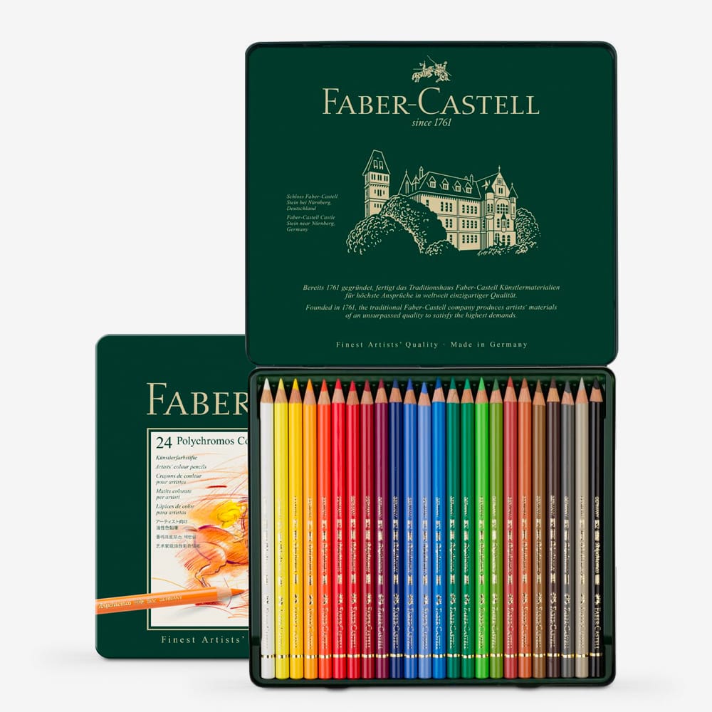 Faber-Castell Polychromos 24 Color Pencils - Isarttools