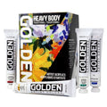 Golden Heavy Body 8 Color Set + Glazing Medium - Isarttools