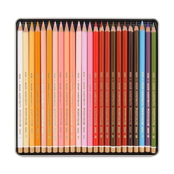 Koh-i-noor 24 Skin Polycolor Pencils - Isarttools