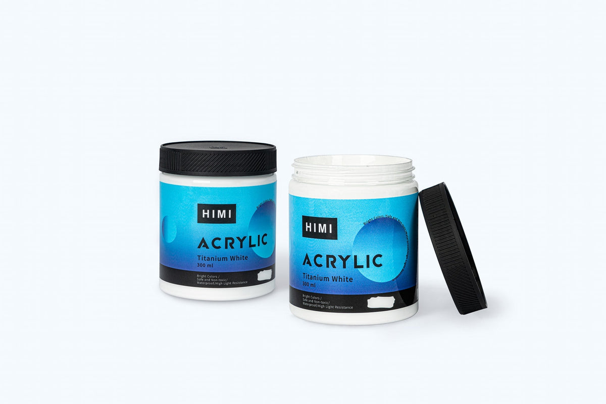 Miya Himi Acrylic Color 300 ml Titanium White - Isarttools