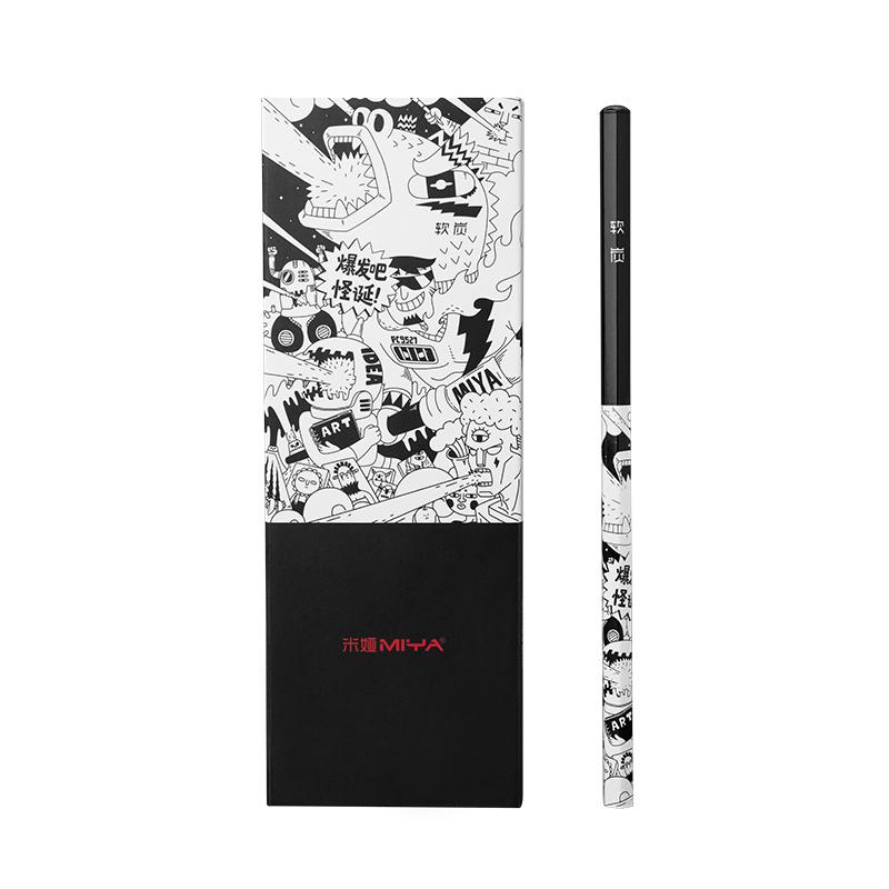 Miya himi soft black charcoal pencil - Isarttools