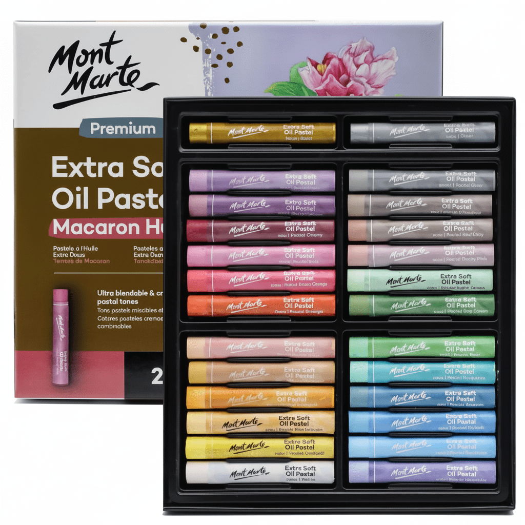 Mont Marte Extra Soft Oil Pastels Macaron Hues 26 لون