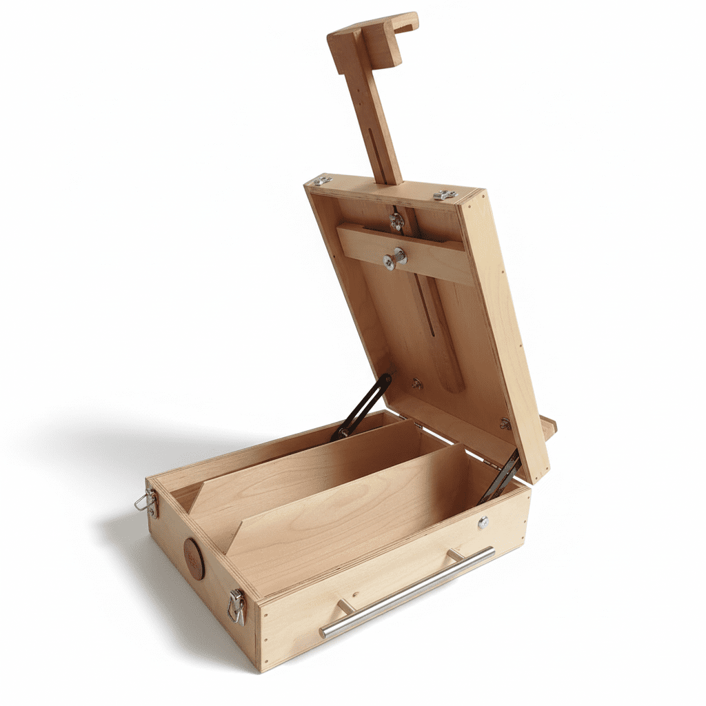 صندوق بوشاد خشبي احترافي مع حامل لوحة قابل للتعديل - Isarttools