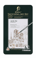 طقم Giorgione Sketching-Art للرسم والفحم - 10 قطع - Isarttools
